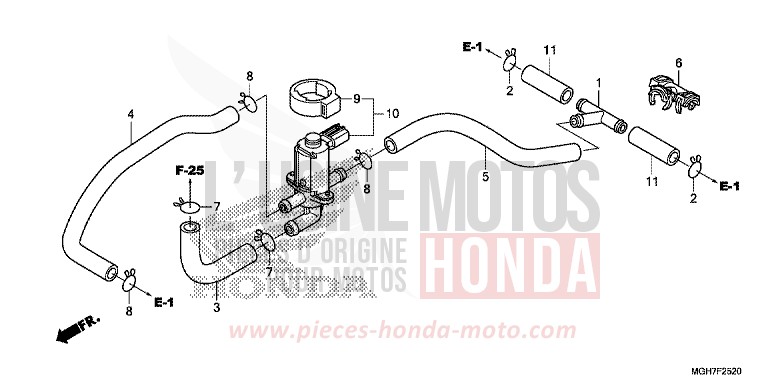 AIR INJECTION CONTROL VALVE for VFR1200X DEGITAL SILVER METALLIC (NHA30B) from 2015