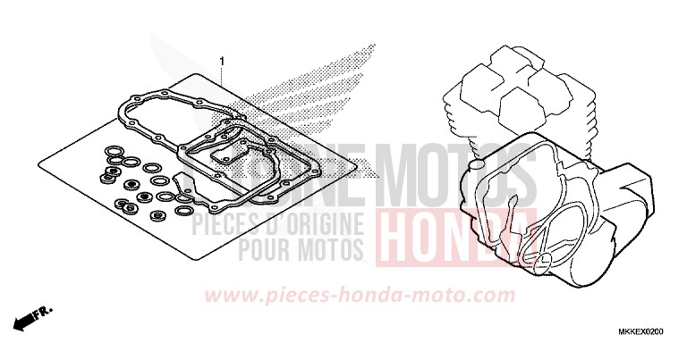 GASKET KIT B for CRF1000 PEARL GLARE WHITE (NHB53HB) from 2019
