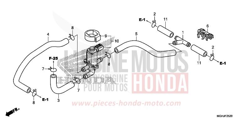 AIR INJECTION CONTROL VALVE for VFR1200X PEARL GLARE WHITE (NHB53) from 2018