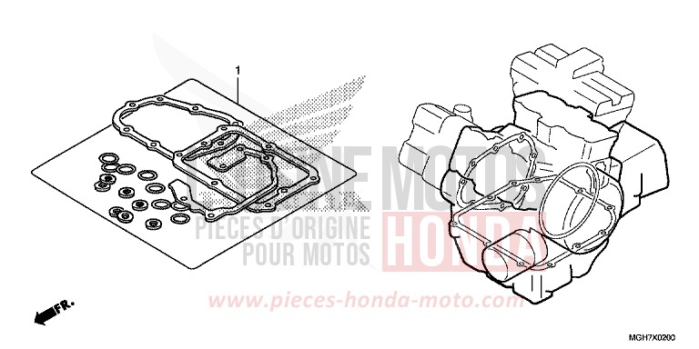 GASKET KIT B for VFR1200X PEARL COSMIC BLACK (NHA64) from 2015