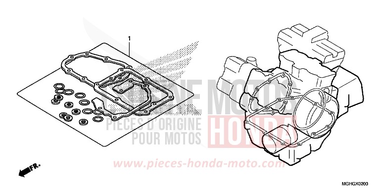 GASKET KIT B for VFR1200X DEGITAL SILVER METALLIC (NHA30) from 2016
