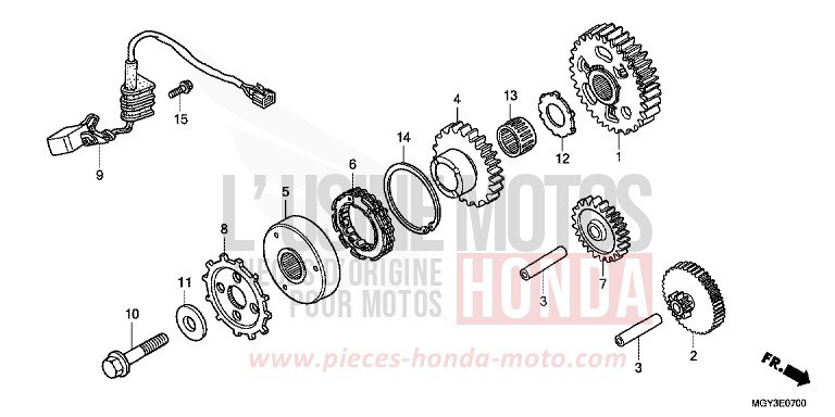 PULSE GENERATOR for VFR800X MAT GUNPOWDER BLACK METALLIC (NH436) from 2013