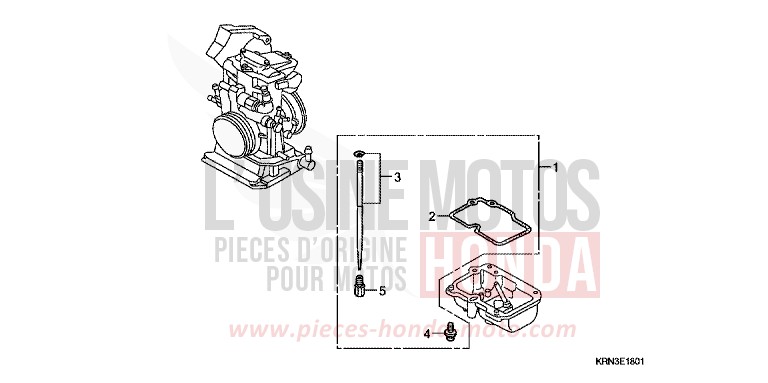 CARBURETOR O.P. KIT for CRF250R EXTREME RED (R292) from 2008