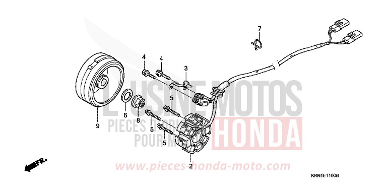 GENERATOR for CRF250R NOIR (NH1) from 2009