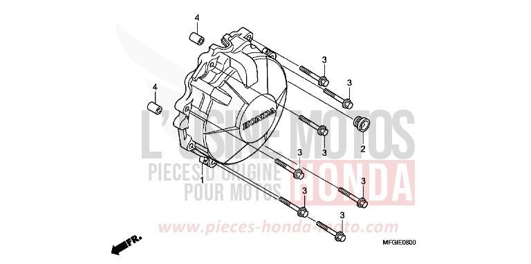 GENERATOR COVER for Hornet MAT CYNOS GRAY METALLIC (NH312) from 2012