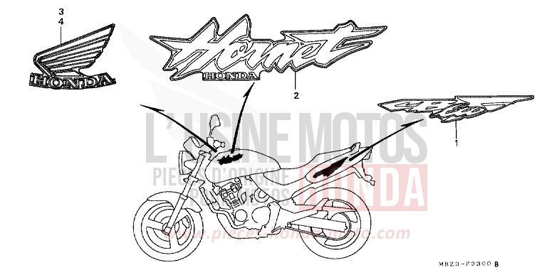 MARK (1) for Hornet SCHWARZ (NH1) from 2000