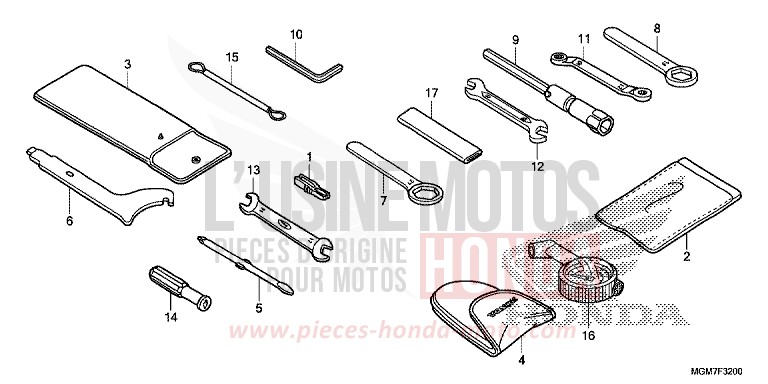 WERKZEUG for Hornet MAT CYNOS GRAY METALLIC (NH312) from 2013