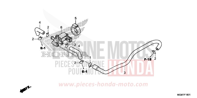 AIR INJECTION CONTROL VALVE for Hornet MAT PEARL COOL WHITE (NHB44) from 2013