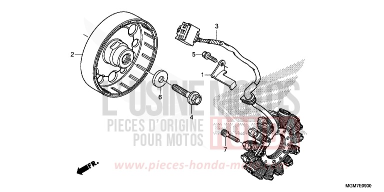 GENERATOR for Hornet PEARL PACIFIC BLUE (PB386) from 2013