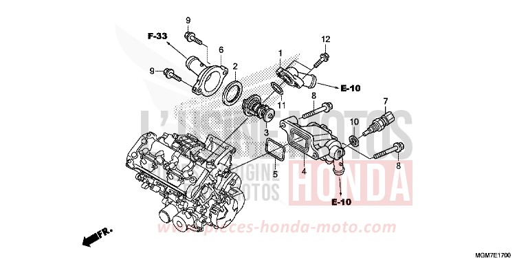 THERMOSTAT for Hornet PEARL PACIFIC BLUE (PB386) from 2013