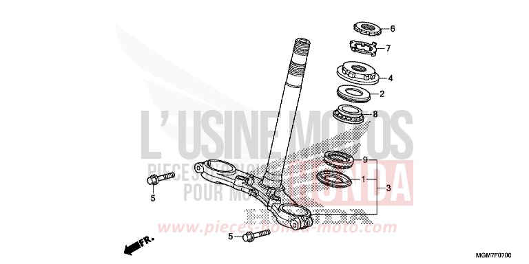 STEERING STEM for Hornet PEARL PACIFIC BLUE (PB386) from 2013