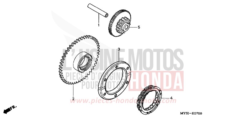 STARTING CLUTCH for CB500S MOODY BLUE METALLIC (PB296) from 2002