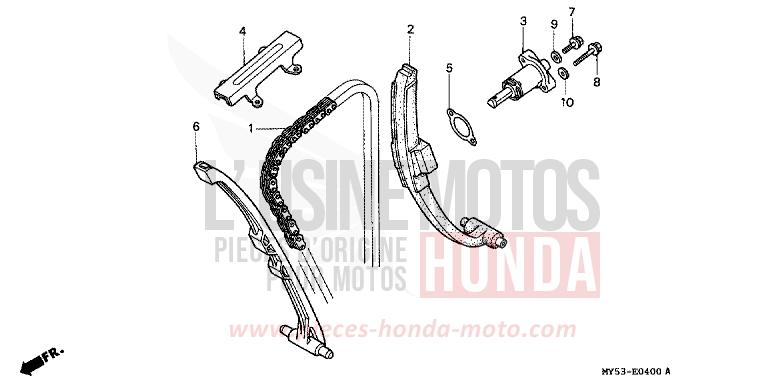 CAM CHAIN/TENSIONER for CB500F FIGHTING RED (R134) from 1994
