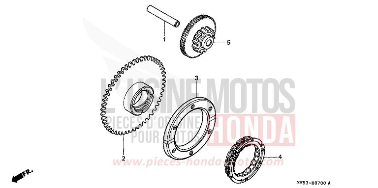 STARTING CLUTCH for CB500F FIGHTING RED (R134) from 1994