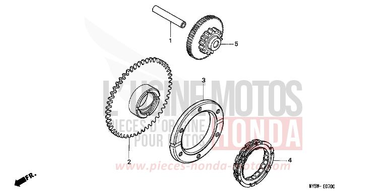 STARTING CLUTCH for CB500F PROCYON RED METALLIC (R203) from 1996