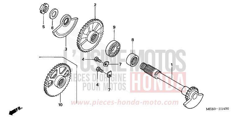 BALANCER for CRF450R EXTREME RED (R292) from 2007