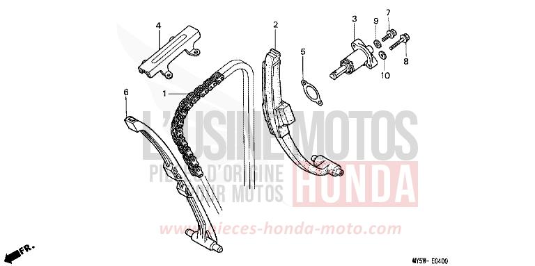 CAM CHAIN/TENSIONER for CB500F BLACK (NH1) from 2000