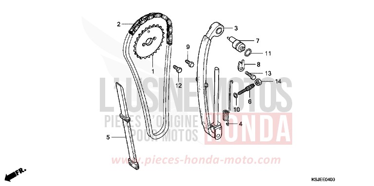 CAM CHAIN for CRF100F EXTREME RED (R292) from 2010