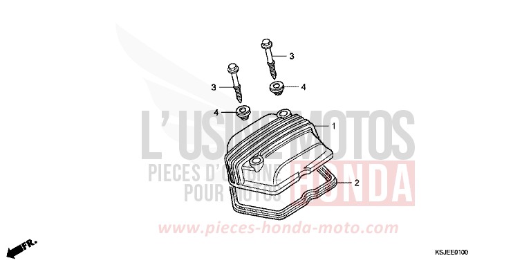 CYLINDER HEAD COVER for CRF100F EXTREME RED (R292) from 2011