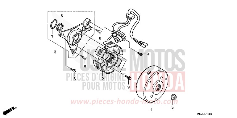 GENERATOR (CRF100F) for CRF100F EXTREME RED (R292) from 2011