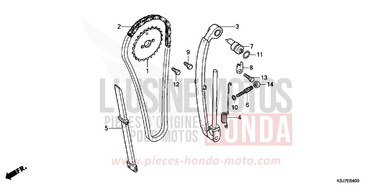 CAM CHAIN for CRF100F EXTREME RED (R292) from 2012