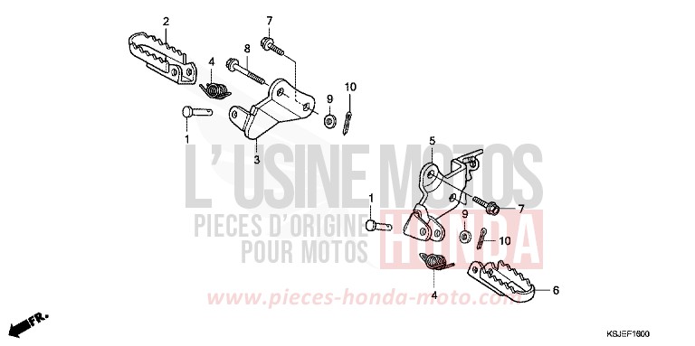STEP for CRF100F EXTREME RED (R292) from 2011
