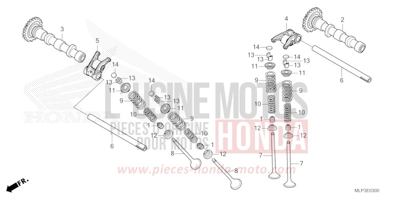 CAMSHAFT/VALVE for CL500A MAT GUNPOWDER BLACK METALLIC (NH436) from 2025