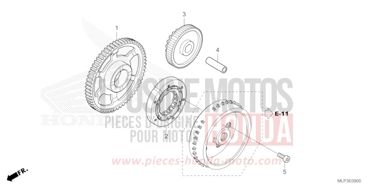 STARTING CLUTCH for CL500A MAT GUNPOWDER BLACK METALLIC (NH436) from 2025