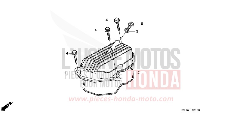 CYLINDER HEAD COVER (1) for CG125 ATESSA BLUE (PB162) from 1998