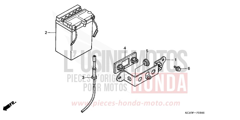 BATTERY (1) for CG125 ATESSA BLUE (PB162) from 1998