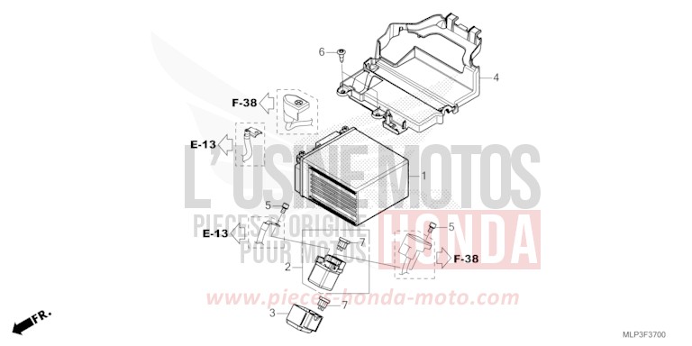 BATTERY for CL500A MAT GUNPOWDER BLACK METALLIC (NH436) from 2025