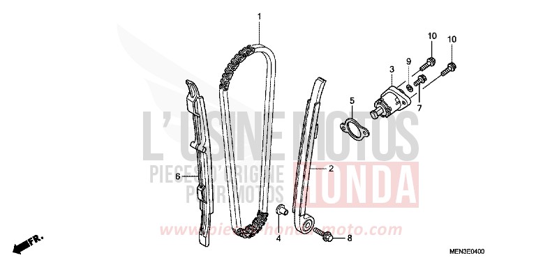 CAM CHAIN/TENSIONER for CRF450R EXTREME RED (R292) from 2011