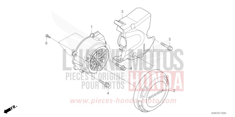A.C. GENERATOR COVER for CBF125MEF IMPERIAL RED METALLIC (R355) from 2026