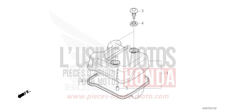 CYLINDER HEAD COVER for CBF125MEF MAT AXIS GRAY METALLIC (NH303) from 2026