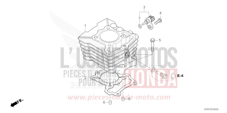 CYLINDER for CBF125MEF MAT AXIS GRAY METALLIC (NH303) from 2026