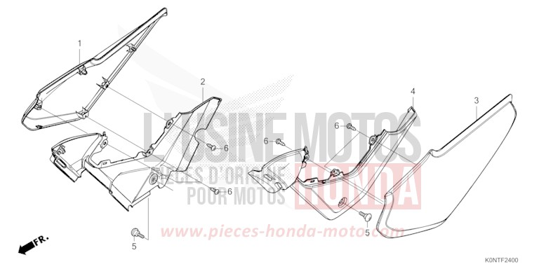 SIDE COVER for CBF125MEF MAT MARVEL BLUE METALLIC (B227) from 2026