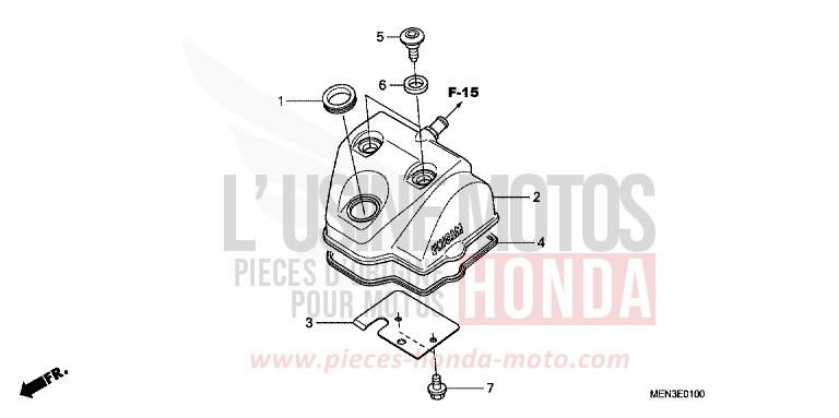 COPERCHIO TESTATA per CRF450R EXTREME RED (R292) del 2012