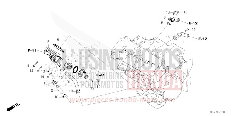 THERMOSTAT for CB650R GRAND PRIX RED (R380) from 2026
