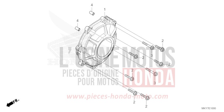 GENERATOR COVER for CB650R MAT JEANS BLUE METALLIC (PB417) from 2026