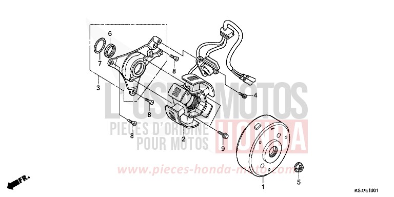 GENERATOR (CRF100F) for CRF100F EXTREME RED (R292) from 2013