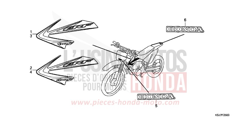 MARK for CRF100F EXTREME RED (R292) from 2013