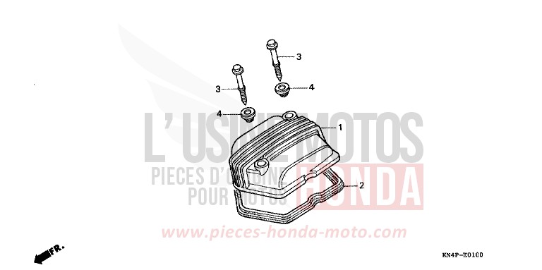 CYLINDER HEAD COVER for XR100R FIGHTING RED (R134) from 2003
