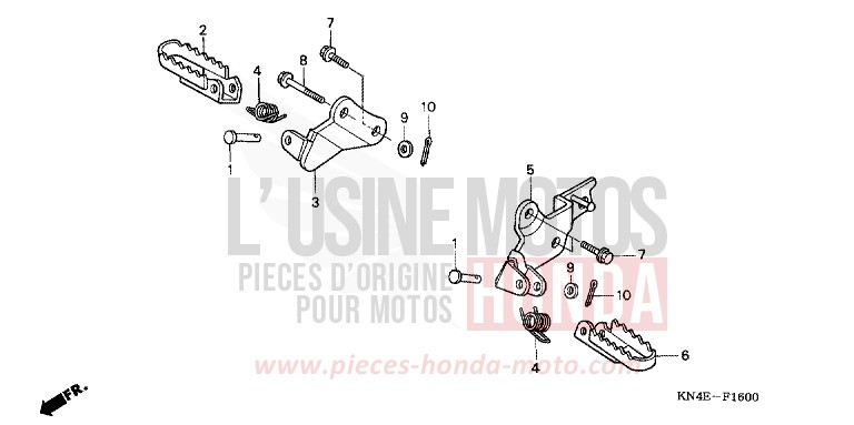 STEP for XR100R FIGHTING RED (R134) from 2002