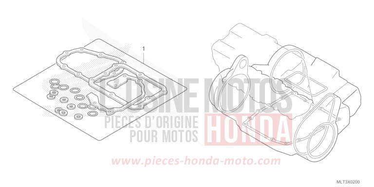 GASKET KIT B for CB1000GT GRAND PRIX RED (R380) from 2026