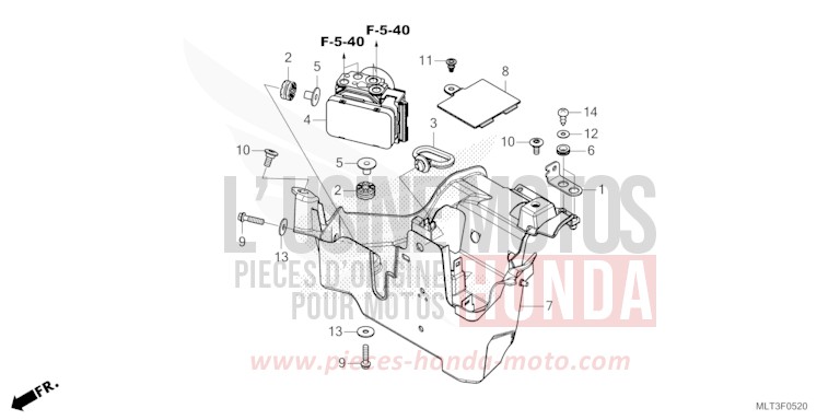 ABS MODULATOR for CB1000GT GRAND PRIX RED (R380) from 2026