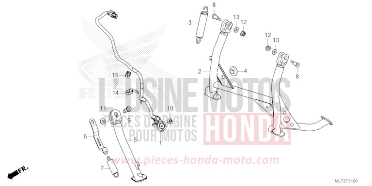 STAND for CB1000GT GRAND PRIX RED (R380) from 2026