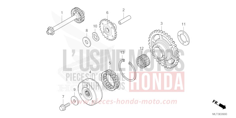 STARTING CLUTCH for CB1000GT GRAPHITE BLACK (NHB01) from 2026