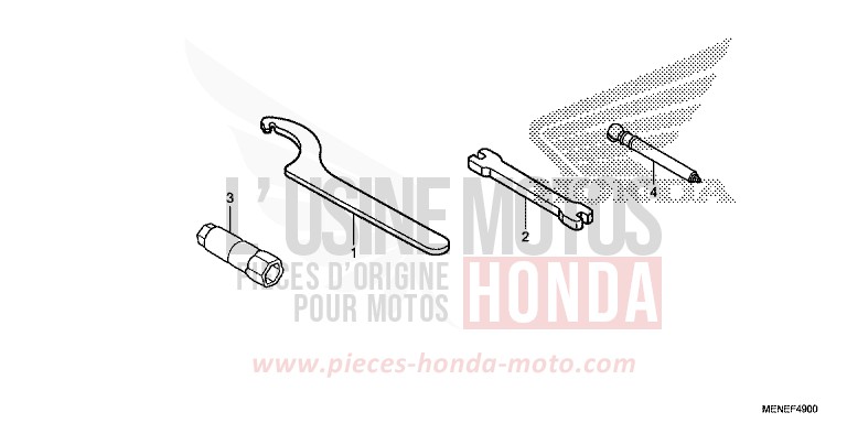 TOOLS for CRF450R EXTREME RED (R292) from 2013