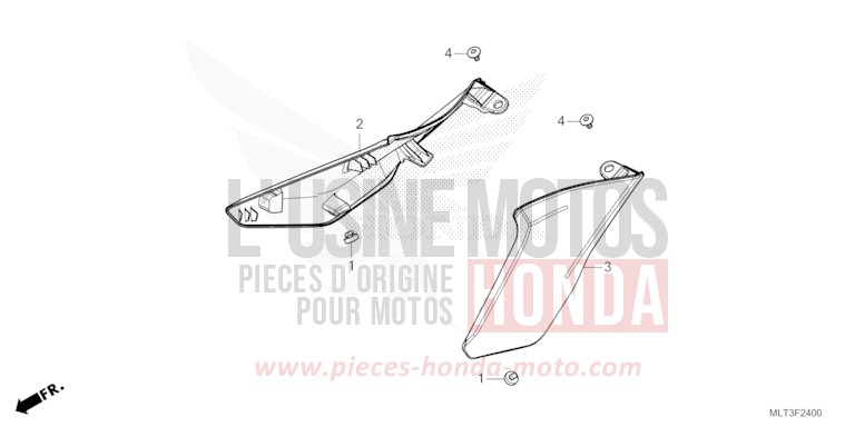 SIDE COVER for CB1000GT GRAPHITE BLACK (NHB01) from 2026