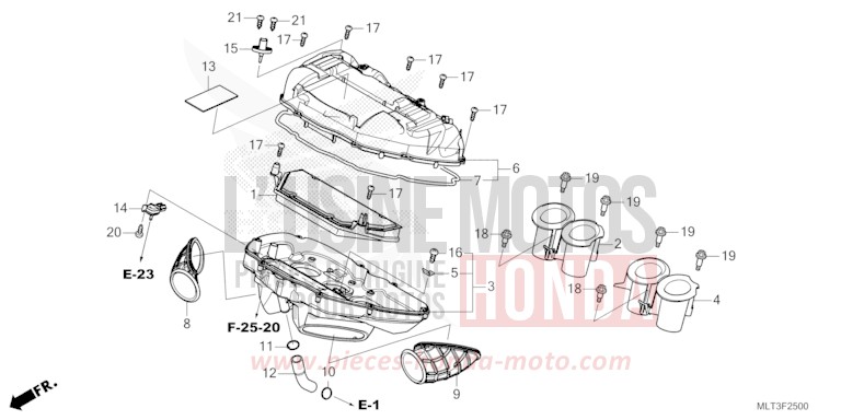 AIR CLEANER for CB1000GT GRAPHITE BLACK (NHB01) from 2026